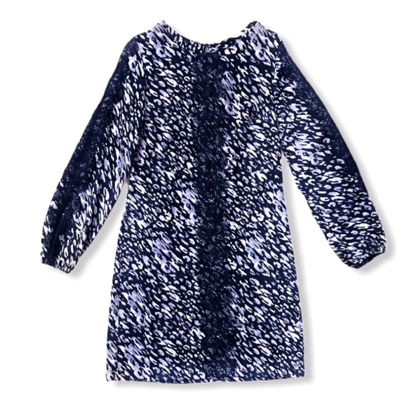 Animal Print Long Sleeve Shift Dress - Picture 6 of 6